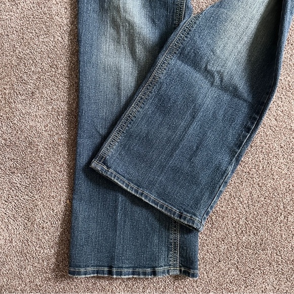 Y2K Alloy Apparel Avery Denim Low Rise Boot Cut Jeans Juniors Size 21 Tall - Picture 10 of 16